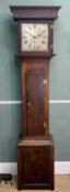LATE 18TH C. OAK 30-HOUR LONGCASE CLOCK, Richard Hartshorne, Broseley, 12in silvered Roman dial with