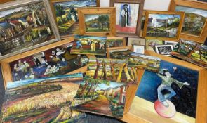 PETER ARNOLD (German-Welsh 1922-2009) oils and prints - large collection of paintings and prints