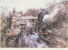 ‡ WILLIAM SELWYN (Welsh b. 1933) limited edition (30/500) print - Welsh Highland Railway, signed