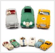 ASSORTED DINKY DIECAST SPORTS CARS, comprising 157 Jaguar, 237 Mercedes Benz, 107 Sun Beam Alpine,
