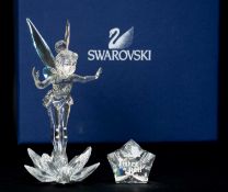 SWAROVSKI CRYSTAL 'LIMITED DISNEY SERIES' TINKERBELL, complete with plaque, model 905780 Provenance:
