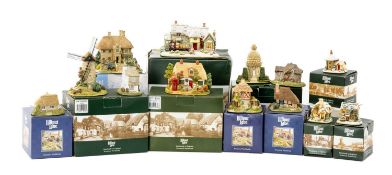 COLLECTION OF LILLIPUT LANE MODELS including Illuminated The Wagons and Horses L2793, River Meadow