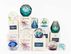 COLLECTION OF TEN CAITHNESS GLASS PAPERWEIGHTS including, 'Into the Light', 'The Lost World',