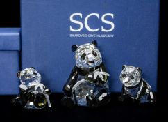 SWAROVSKI CRYSTAL 'ENDANGERED WILDLIFE' PANDAS, 2008 annual edition - Panda Mother and Cub, model