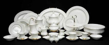 EXTENSIVE ROYAL ALBERT 'VAL D'OR' BONE CHINA SERVICE including coffee pots, tea pots, milk jug,