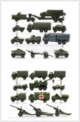 ASSORTED DINKY DIECAST MILITARY VEHICLES, including 642 Pressure Refueller, 677 Armoured Command