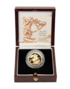 1999 GOLD PROOF SOVEREIGN, encapsulated in case of issue with COA no. 4639, 7.9g Provenance: private