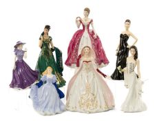 ASSORTED CHINA FIGURINES including, 'Jasmine' and 'Gabriella' from the Royal Doulton Pretty Ladies