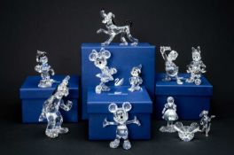 SWAROVSKI CRYSTAL 'DISNEY SHOWCASE' COLLECTION including, Goofy, model 690716, Pinocchio, model