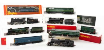 HORNBY RAILWAYS LOCOMOTIVES, R759 G.W.R. Loco Albert Hall, R857 Ivatt Class 2 locomotive and tender,
