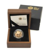 2012 GOLD PROOF SOVEREIGN, Paul Day St. George, encapsulated in case of issue with COA no. 1035, 7.