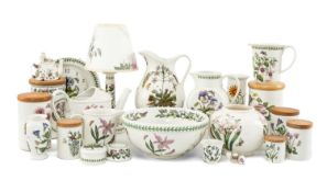 LARGE COLLECTION OF PORTMEIRION 'BOTANIC GARDEN' TABLEWARE including, storage jars, serving