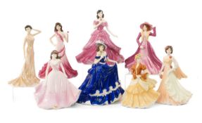 COLLECTION OF COALPORT CERAMIC FIGURINES including, from the Classic Elegance series: 'Special Day',
