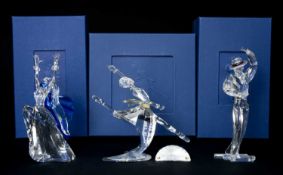 SWAROVSKI CRYSTAL 'MAGIC OF DANCE' TRILOGY including, 2004 annual edition 'Anna', model 627396,