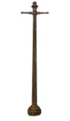 VICTORIAN CAST METAL STREET LAMP POST, 305cms (h) Provenance: private collection Conwy