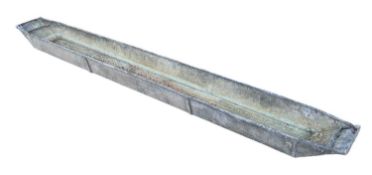 AGRICULTURAL GALVANIZED FOOTBATH/TROUGH, 18 (h) x 304 (w) x 35cms (d) Provenance: private collection