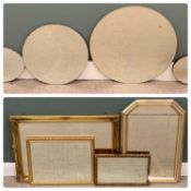 GROUP OF MIRRORS 77 x 106cms the largest (8) Provenance: private collection Conwy