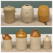 FLAGONS, BARRELS & OTHER EARTHEN WARE including Ansells Brewery, 'Presta' etc. Provenance: private