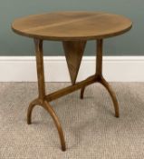 FINE QUALITY REPRODUCTION SUTHERLAND TYPE TABLE having metal banding to the edge and motifs to the