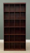 PIGEONHOLE CHERRY MAHOGANY BOOKCASE, 222 (h) x 102 (w) x 35cms (d) Provenance: deceased estate