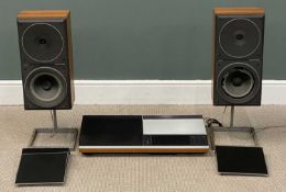BANG & OLUFSEN BEOCENTER 7007 MUSIC SYSTEM, with pair of Beovox 545 speakers on stands, E/T