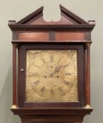 19TH CENTURY OAK LONGCASE CLOCK, by 'John Williams of Llansantffraid', with brass face, 8 day