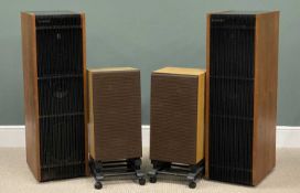 STEREO EQUIPMENT to include pair of tall Cambridge Audio speakers, with teak case model 'Monitor