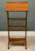MODERN LECTERN highly polished with three shelves, 123 (h) x 55 (w) x 44cms (d) Provenance: deceased