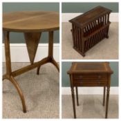 FURNITURE ASSORTMENT comprising fine quality reproduction Sutherland type table, with metal