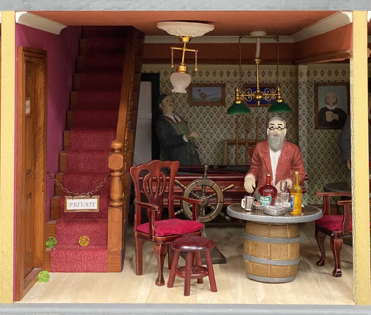 GOOD LARGE MODERN DOLL'S HOUSE WITH COMPREHENSIVE CONTENTS, 88 (h) x 83 (w) x 47cms (d) - Image 16 of 20