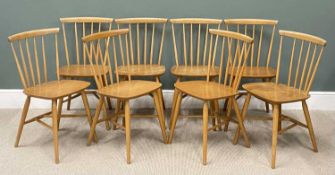 SET OF EIGHT MODERN DINING CHAIRS, 181 (h) x 40 (w) x 40cms (d) (8) Provenance: private collection