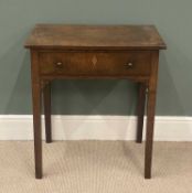 ANTIQUE OAK LOWBOY, 76 (h) x 69 (w) x 44cms (d) Provenance: private collection Ynys Môn