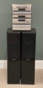 DENON QUALITY STACKING STEREO SYSTEM with remote control, 36 (h) x 28 (w) x 31cms (d) (stacked