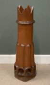 VICTORIAN STONE GLAZED TALL CHIMNEY POT, 113 (h) x 35cms (diam.) Provenance: private collection