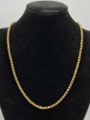 9CT ROSE GOLD BELCHER CHAIN, 44cms (l), 6.5gms Provenance: private collection Conwy