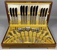 VINER'S OF SHEFFIELD STAINLESS STEEL CANTEEN OF CUTLERY with textured finish, approx. 48 pieces