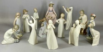 VARIOUS ROYAL DOULTON/LLADRÓ FIGURINES, mainly children, 26cms (h) (14) Provenance: private