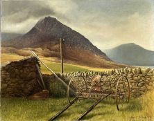 ‡ DAVID T. WILLIAMS (Welsh 20th century) oil on canvas - entitled verso 'Tryfan', signed and