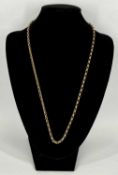 9CT GOLD BELCHER CHAIN, 53.5cms (l), 9.4gms Provenance: private collection Cheshire