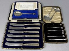 ELIZABETHAN STYLE SILVER LION TOP SPOON, C. J. Vander Ltd., London 1973, in case, cased set of six