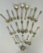 ASSORTED SILVER SPOONS & CUTLERY to include George III onwards, approx. 10gms gross Provenance: