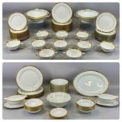 NORITAKE RICHMOND 6124 PATTERN DINNER SERVICE including two circular lidded tureens, oval meat plate