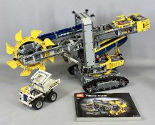 LEGO TECHNIC 42055 BUCKET WHEEL EXCAVATOR, fully built with instructions and dumper truck