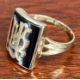 9CT ROSE GOLD MOURNING RING, size O, 9ct gold dress ring, three 9ct gold swivel clips, 10.2gms - Image 3 of 10