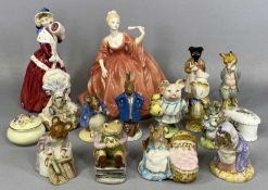 ASSORTED CHINA COLLECTABLES including Coalport figurine, Royal Doulton figurine 'Christmas Morn',