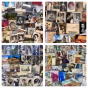LARGE COLLECTION OF ANTIQUE/VINTAGE POSTCARDS, including opera, classical, and portraits, some