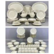 ROYAL DOULTON CARNATION H5084 PATTERN COMPREHENSIVE DINNER & TEA SERVICE, approx. 122 pieces