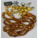 ANTIQUE & VINTAGE JEWELLERY including amber type necklaces, jet necklace and brooch, three oval - Image 2 of 7