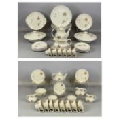 ROYAL DOULTON 'TUMBLING LEAVES' PATTERN DINNER, TEA & COFFEE SERVICE, including two circular tureens