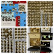 VARIOUS CUFFLINKS, TIE PINS, UNIFORM BUTTONS & OTHER ITEMS Provenance: private collection Conwy